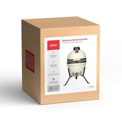 Barbecue fumoir Kamado - LIVOO - DOC330 - Beige / Noir - Ø27 cm