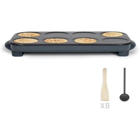 Maxi crepes party - LIVOO - DOC186G - 1500 W - 8 mini crepes Ø 12 cm