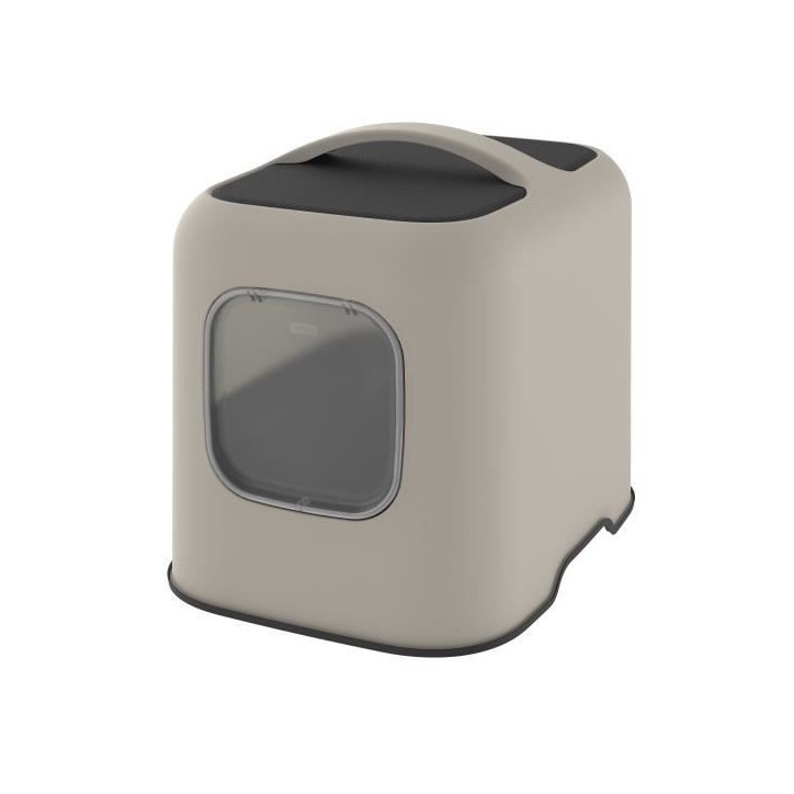 ROTHO - Maison toilette pour chat 51 x 39 x 40 cm - Bac a litiere - Cappuccino