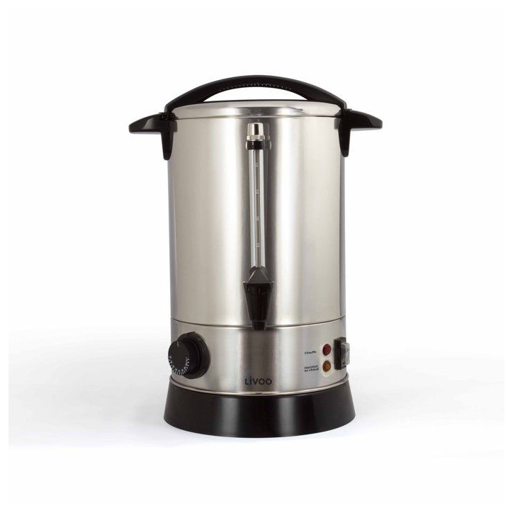 Percolateur a café - LIVOO - DOM397 - 950 W - 6,8L - 40 tasses - Acier inoxydable