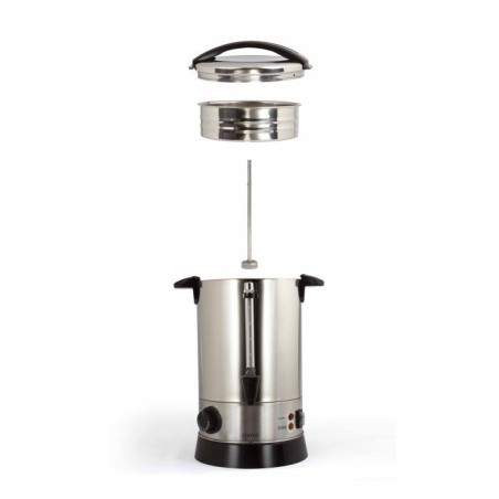 Percolateur a café - LIVOO - DOM397 - 950 W - 6,8L - 40 tasses - Acier inoxydable