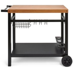 Desserte pour plancha - LIVOO - GS131 - Métal - Noir - 85 x 50 cm - R