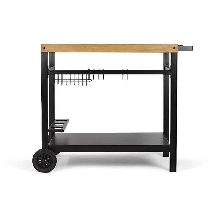 Desserte pour plancha - LIVOO - GS131 - Métal - Noir - 85 x 50 cm - Range bouteille Desserte pour plancha - LIVOO - GS131 - Métal - Noir - 85 x 50 cm - Range bouteille