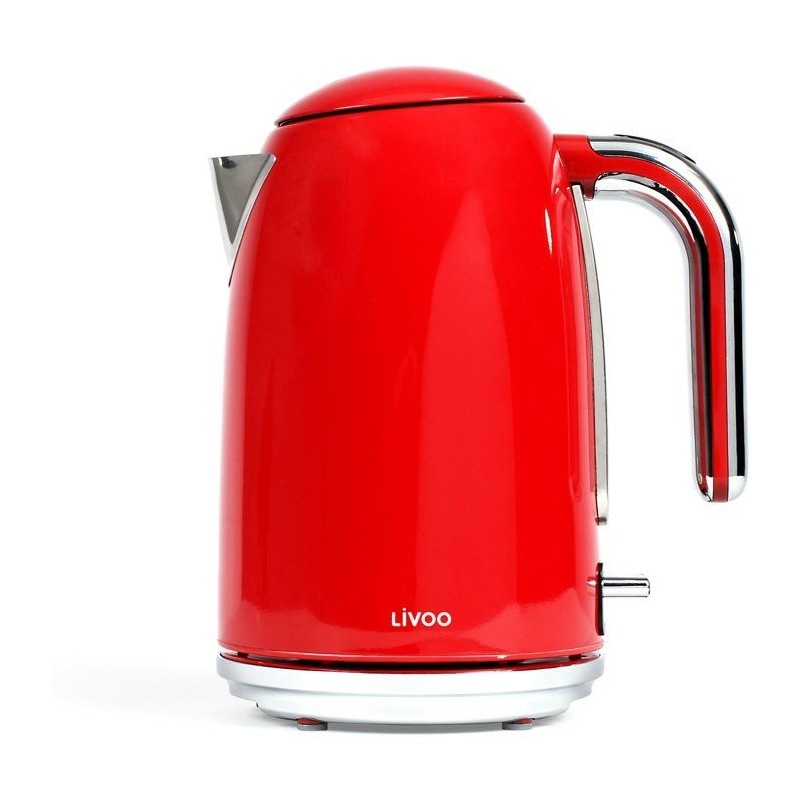 Bouilloire rétro - LIVOO - DOD180R - 2200 W - 1,7 L - Socle 360° - R