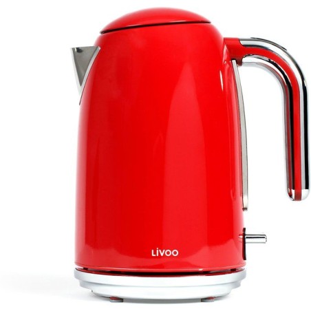 Bouilloire rétro - LIVOO - DOD180R - 2200 W - 1,7 L - Socle 360° - R