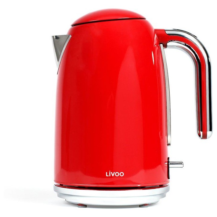 Bouilloire rétro - LIVOO - DOD180R - 2200 W - 1,7 L - Socle 360° - Rouge Bouilloire rétro - LIVOO - DOD180R - 2200 W - 1,7 L - Socle 360° - Rouge
