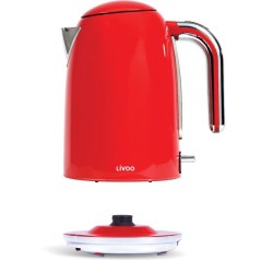 Bouilloire rétro - LIVOO - DOD180R - 2200 W - 1,7 L - Socle 360° - R