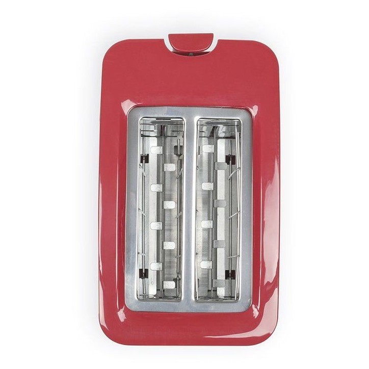 Grille-pain 2 fentes - LIVOO - DOD162RC - 750 W - Thermostat réglable : 7 niveaux - Rouge