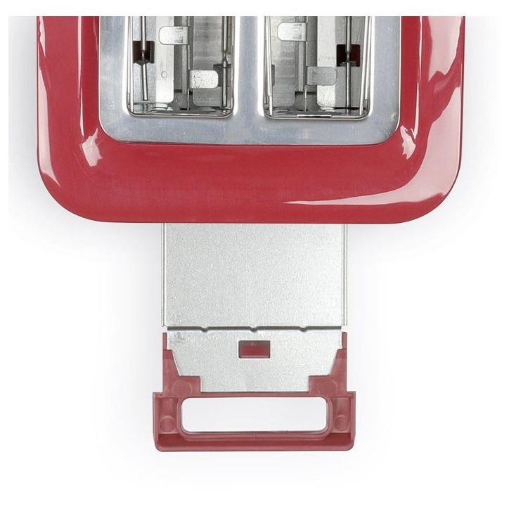 Grille-pain 2 fentes - LIVOO - DOD162RC - 750 W - Thermostat réglable : 7 niveaux - Rouge
