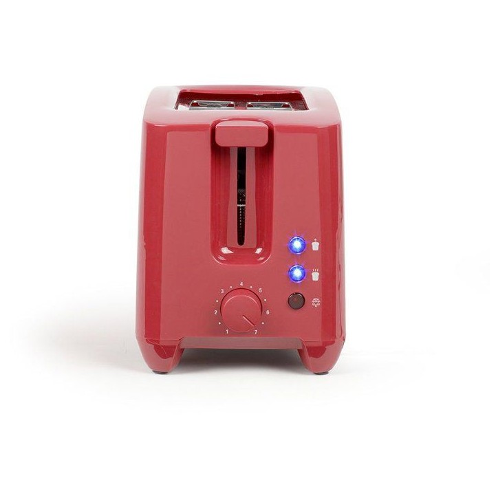 Grille-pain 2 fentes - LIVOO - DOD162RC - 750 W - Thermostat réglable : 7 niveaux - Rouge