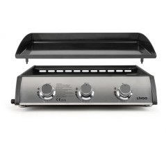 Plancha gaz - LIVOO - 3 bruleurs - 61 x 38 cm - DOC277