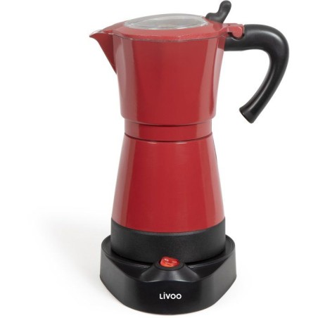 Cafetiere italienne électrique - LIVOO - DOD117RC - 480 W - 300 ml -