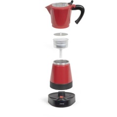 Cafetiere italienne électrique - LIVOO - DOD117RC - 480 W - 300 ml -