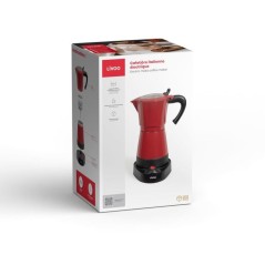 Cafetiere italienne électrique - LIVOO - DOD117RC - 480 W - 300 ml -