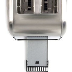 Grille-pain 2 fentes - LIVOO - DOD196 - 850 W - Thermostat réglable : 7 niveaux - Acier inoxydable