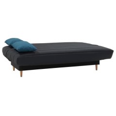 Banquette clic clac 3 places - Tissu anthracite - Style scandinave - L
