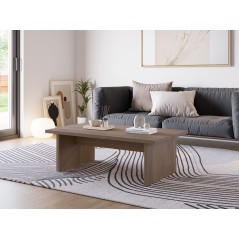 Table basse LOANA - Chene - Forme rectangulaire - 120 x 70 x 40 cm