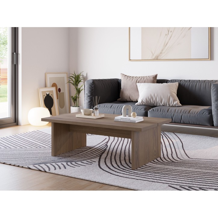 Table basse LOANA - Chene - Forme rectangulaire - 120 x 70 x 40 cm Table basse LOANA - Chene - Forme rectangulaire - 120 x 70 x 40 cm