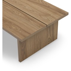 Table basse LOANA - Chene - Forme rectangulaire - 120 x 70 x 40 cm