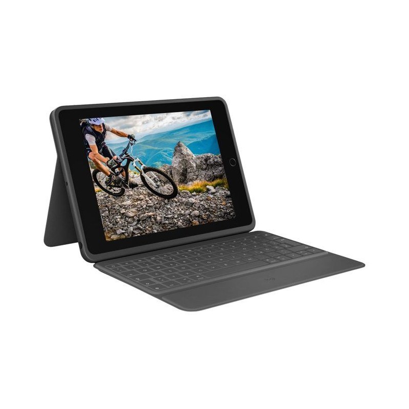 Etui clavier - Logitech - Rugged Folio - AZERTY - Pour iPad A16 & 10e