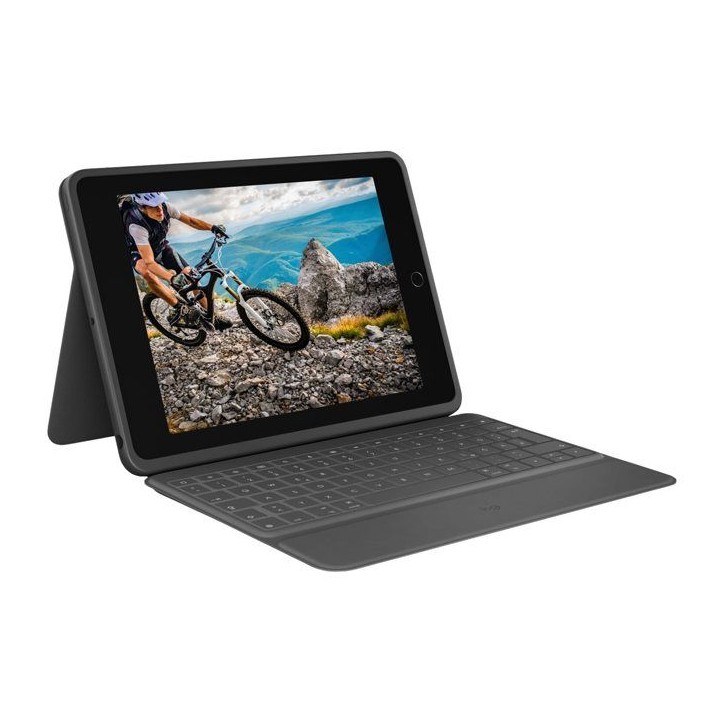 Etui clavier - Logitech - Rugged Folio - AZERTY - Pour iPad A16 & 10e génération Etui clavier - Logitech - Rugged Folio - AZERTY - Pour iPad A16 & 10e génération