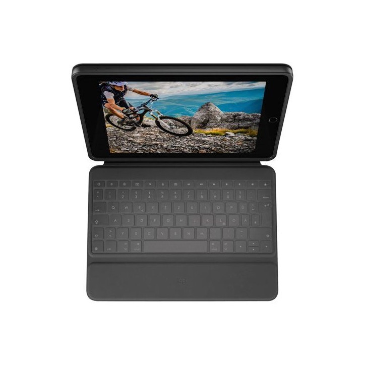 Etui clavier - Logitech - Rugged Folio - AZERTY - Pour iPad A16 & 10e génération Etui clavier - Logitech - Rugged Folio - AZERTY - Pour iPad A16 & 10e génération