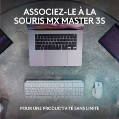 Clavier - Sans fil - Logitech - MX Keys S Plus- AZERTY - Repose poigne