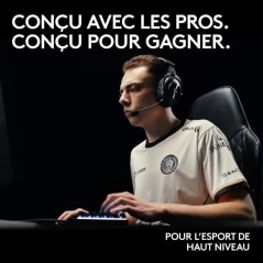 Casque gamer - Sans fil - Logitech G - Lightspeed - Rose