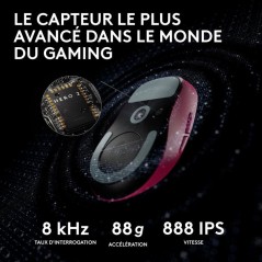 Souris gamer - Sans fil - Logitech G - Pro X Superlight 2 Lightspeed -