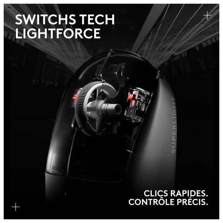 Souris gamer - Sans fil - Logitech G - Pro X Superlight 2 Lightspeed - Noir Souris gamer - Sans fil - Logitech G - Pro X Superlight 2 Lightspeed - Noir