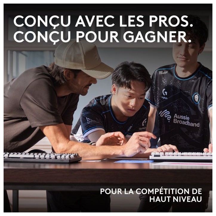 Clavier gamer - Sans fil - Logitech G - G Pro X 60 - Lightspeed - Blanc Clavier gamer - Sans fil - Logitech G - G Pro X 60 - Lightspeed - Blanc