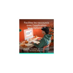 Ensemble Clavier Souris - Sans fil - Logitech - Pop Icon - AZERTY - Bl
