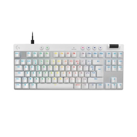 Clavier gamer - Filaire - Logitech G - Pro X TKL Rapid - AZERTY - Blan