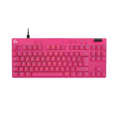 Clavier gamer - Filaire - Logitech G - Pro X TKL Rapid - AZERTY - Rose