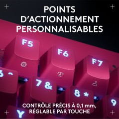 Clavier gamer - Filaire - Logitech G - Pro X TKL Rapid - AZERTY - Rose