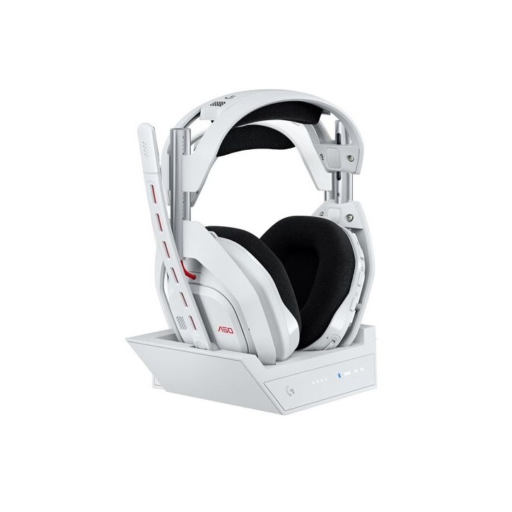 Casque gamer - Sans fil - Logitech G - Astro A50 Lightspeed Pro-G Graphene - Xbox, PS5, Switch, PC/Mac - Blanc Casque gamer - Sans fil - Logitech G - Astro A50 Lightspeed Pro-G Graphene - Xbox, PS5, Switch, PC/Mac - Blanc