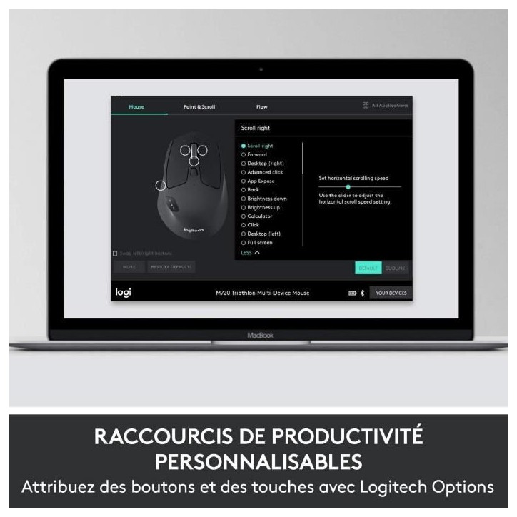 Ensemble Clavier Souris - Sans fil - Logitech - MK850 - AZERTY - Noir Ensemble Clavier Souris - Sans fil - Logitech - MK850 - AZERTY - Noir