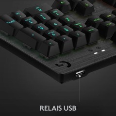 Clavier gamer - Filaire - Logitech G - G512 - GX Brown - AZERTY - Méc