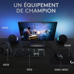 Clavier gamer - Filaire - Logitech G - G512 - GX Brown - AZERTY - Méc