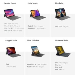 Etui clavier - Logitech - Combo Touch - Pour iPad Pro 11 pouces (1e, 2