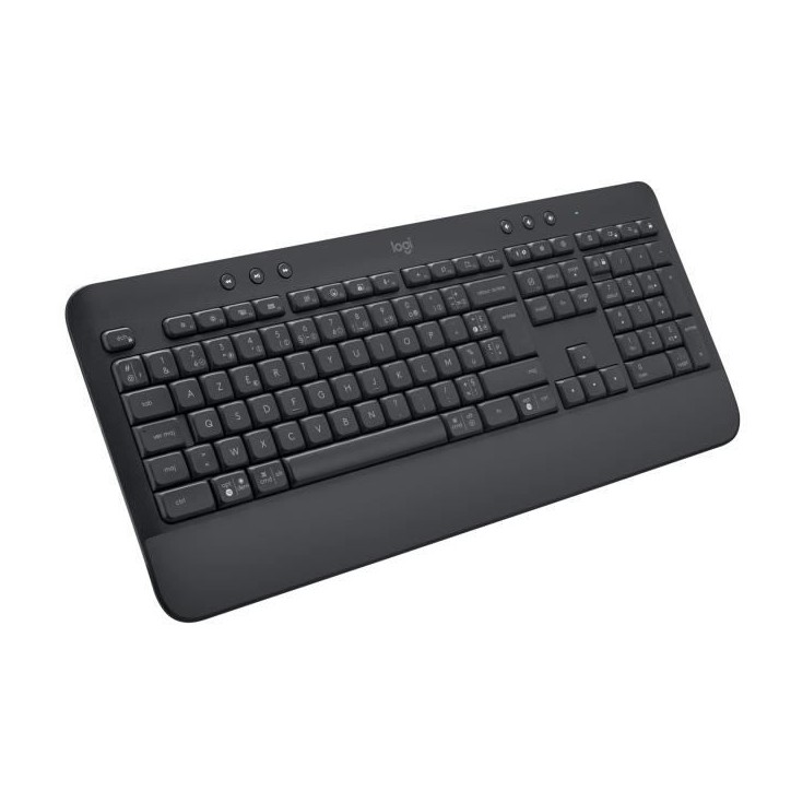 Clavier - Sans fil - Logitech - Signature K650 - AZERTY - Ergonomique avec repose-poignets - Graphite Clavier - Sans fil - Logitech - Signature K650 - AZERTY - Ergonomique avec repose-poignets - Graphite