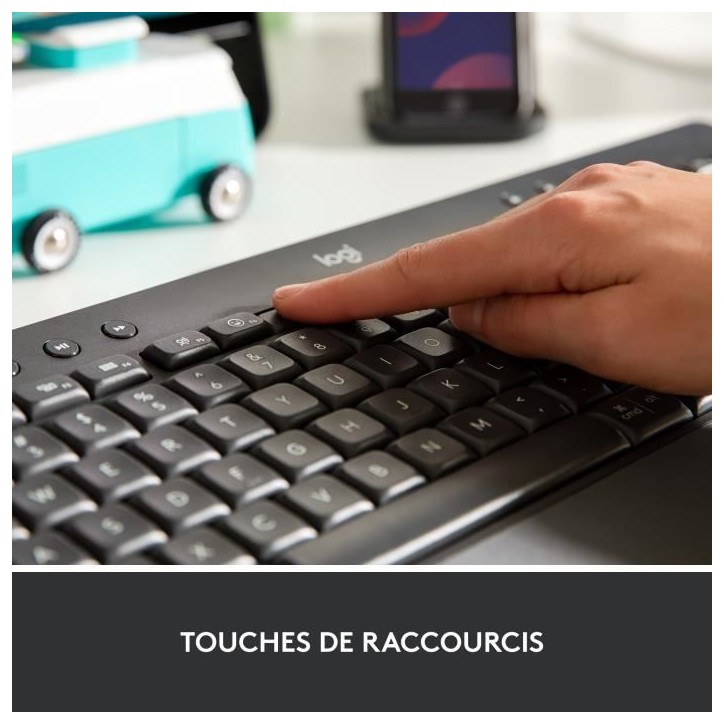 Clavier - Sans fil - Logitech - Signature K650 - AZERTY - Ergonomique avec repose-poignets - Graphite Clavier - Sans fil - Logitech - Signature K650 - AZERTY - Ergonomique avec repose-poignets - Graphite