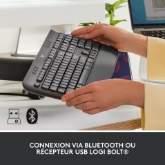 Clavier - Sans fil - Logitech - Signature K650 - AZERTY - Ergonomique