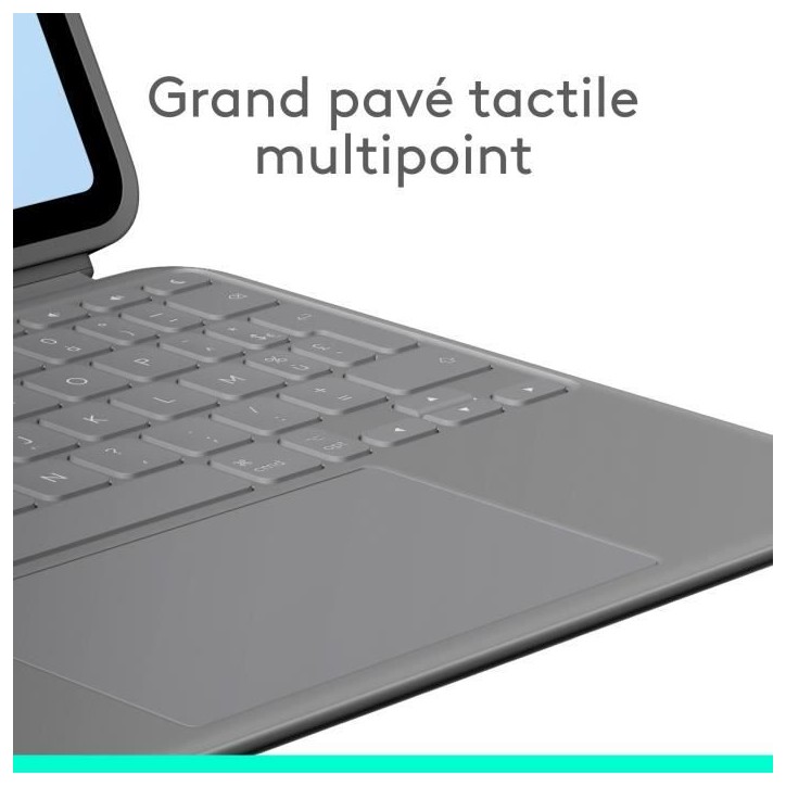 Etui clavier - Logitech - Combo Touch - Pour iPad Air 11 (M2, M3 & M4) & Ipad Air (5e génération) - Gris Etui clavier - Logitech - Combo Touch - Pour iPad Air 11 (M2, M3 & M4) & Ipad Air (5e génération) - Gris