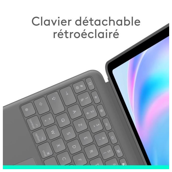 Etui clavier - Logitech - Combo Touch - Pour iPad Air 13 pouces (M2, M3 et M4) (2024, 2025 et 2026) Etui clavier - Logitech - Combo Touch - Pour iPad Air 13 pouces (M2, M3 et M4) (2024, 2025 et 2026)