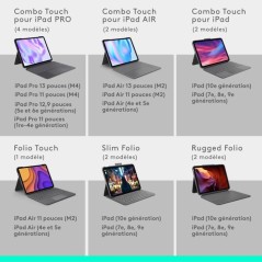 Etui clavier - Logitech - Combo Touch - Pour iPad Air 13 pouces (M2, M