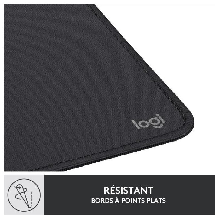 Tapis de souris - Logitech - Série Studio - Glissement facile - Noir Tapis de souris - Logitech - Série Studio - Glissement facile - Noir