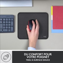 Tapis de souris - Logitech - Série Studio - Glissement facile - Noir