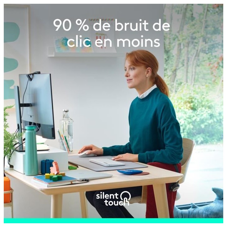 Souris - Sans fil - Logitech - Signature M650 L - Blanc - Droitier Souris - Sans fil - Logitech - Signature M650 L - Blanc - Droitier
