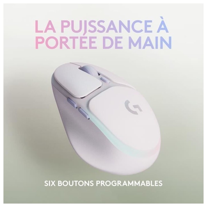 Souris Gamer - Sans fil - Logitech G - G705 - Blanc Souris Gamer - Sans fil - Logitech G - G705 - Blanc